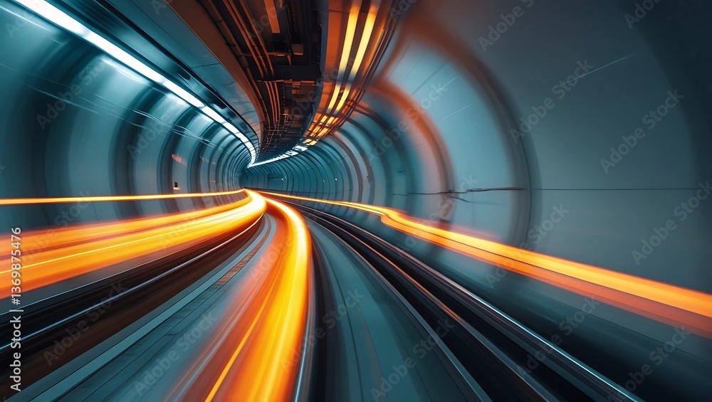 Futuristic High-Speed Subway in Motion – Long-Exposure Tunnel Shot with Dynamic Orange Light Streaks and Cinematic Lighting Futuristic High-Speed Subway in Motion – Long-Exposure Tunnel Shot with Dynamic Orange Light Streaks and Cinematic Lighting