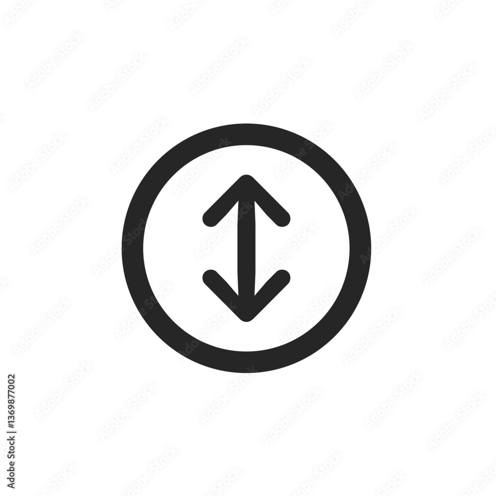 Circle Vertical Arrow Circle Vertical Arrow