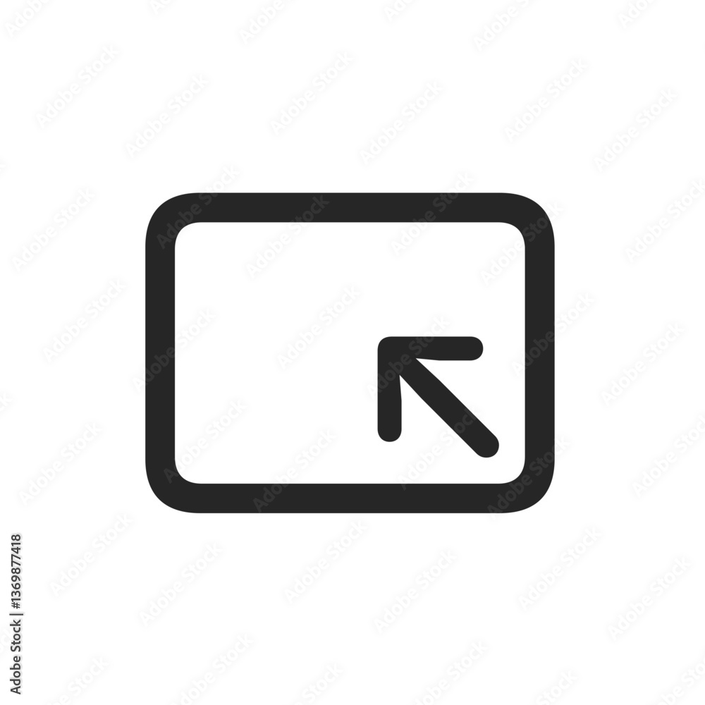 Expand to Lower Right Icon in Rounded Square
Expand to Lower Right Icon in Rounded Square
