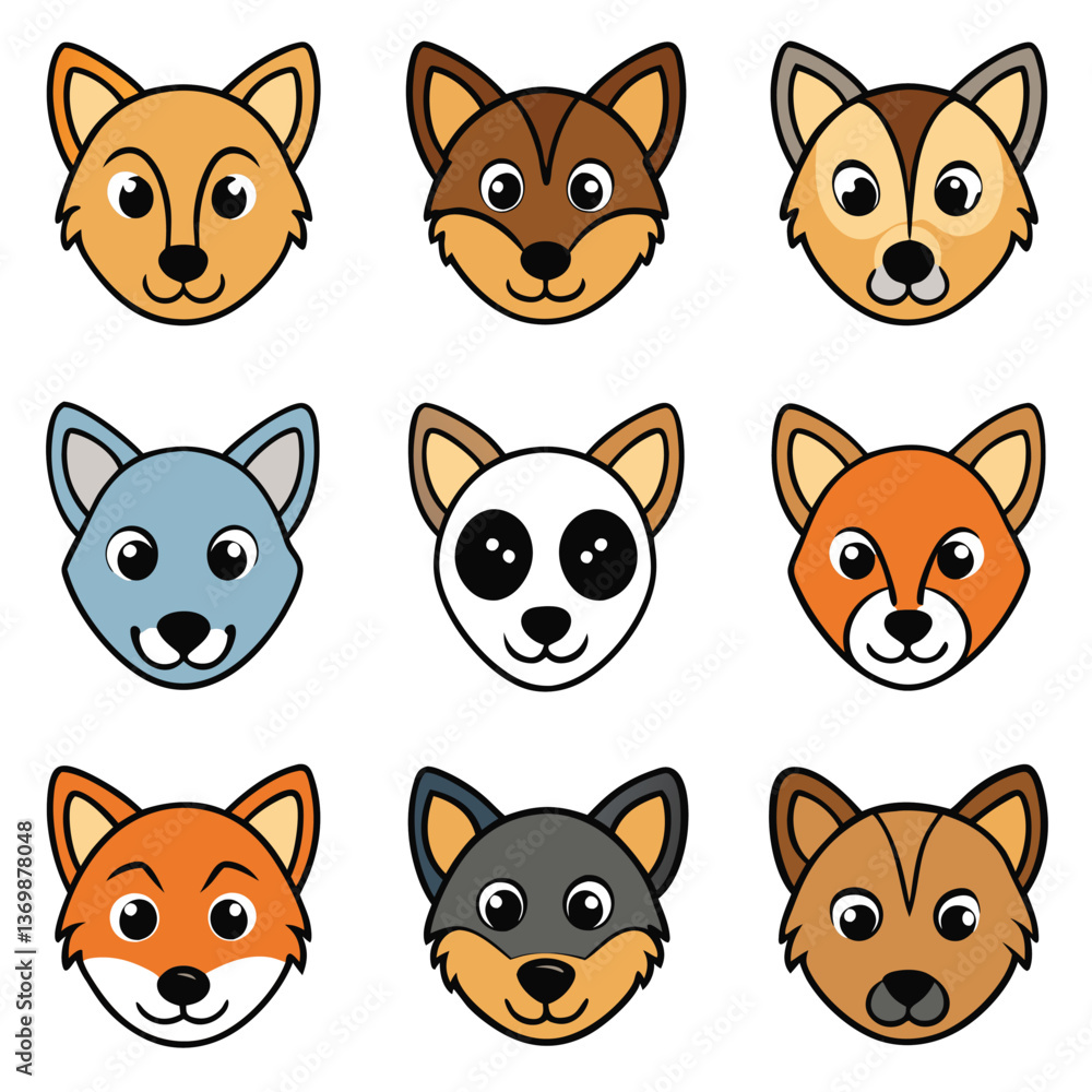 Fototapeta premium A diverse Vector set Illustrator Artwork Design