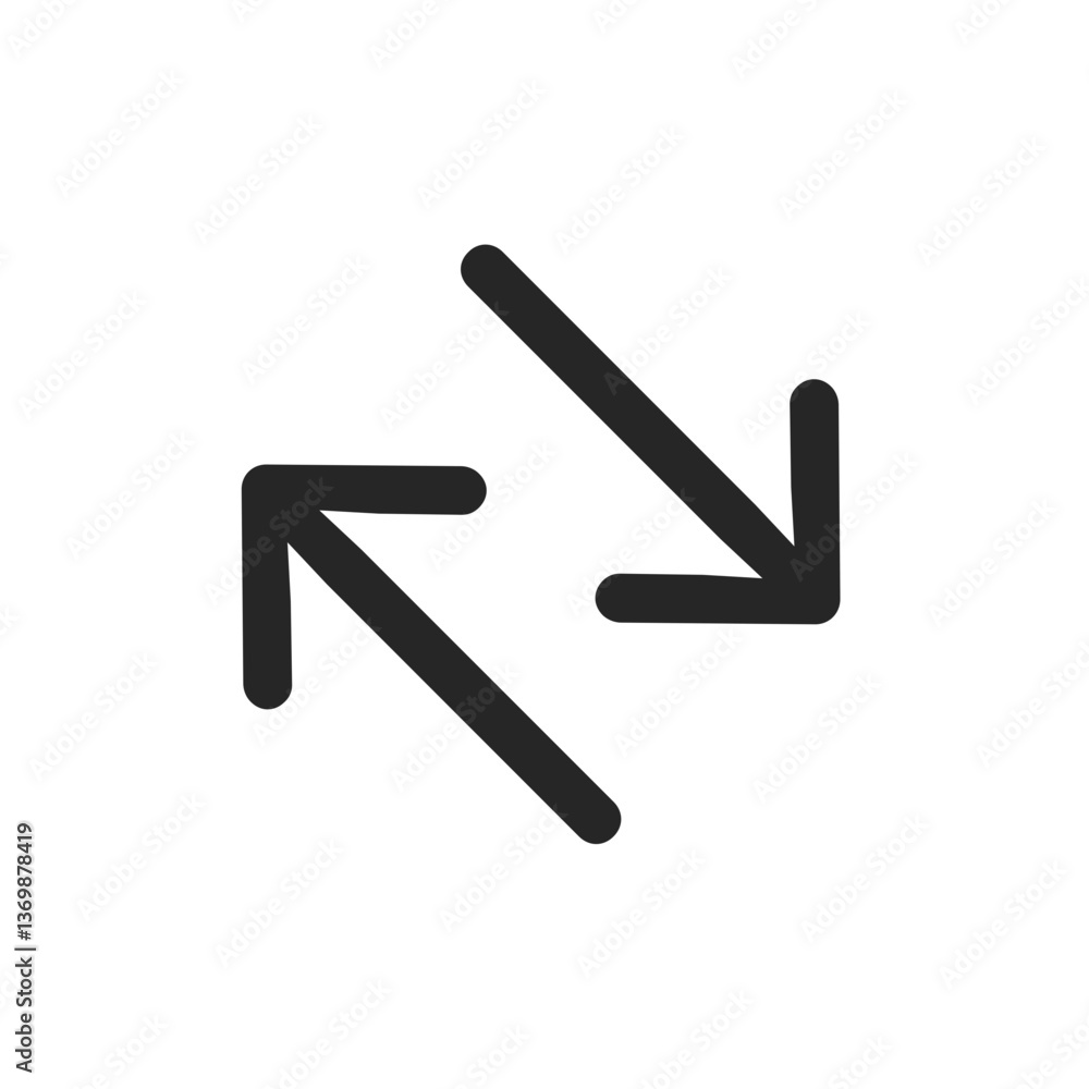 Simple Up-Left Down-Right Arrows Simple Up-Left Down-Right Arrows