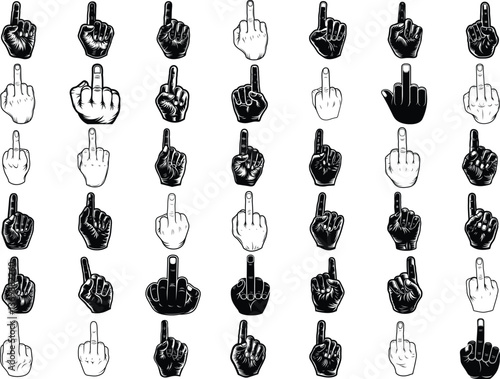 Middle Finger SVG
