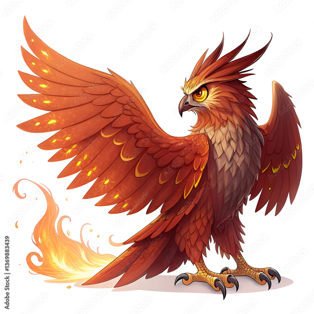 Obraz premium vector illustration of an eagle