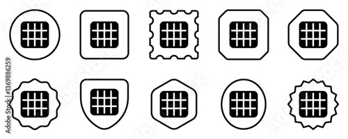 Editable vector layout grid icon. Part of a big icon set family. Perfect for web and app interfaces, presentations, infographics, etc