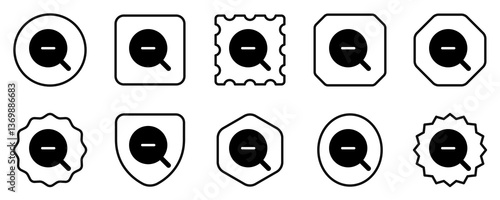 Editable vector zoom out icon. Part of a big icon set family. Perfect for web and app interfaces, presentations, infographics, etc