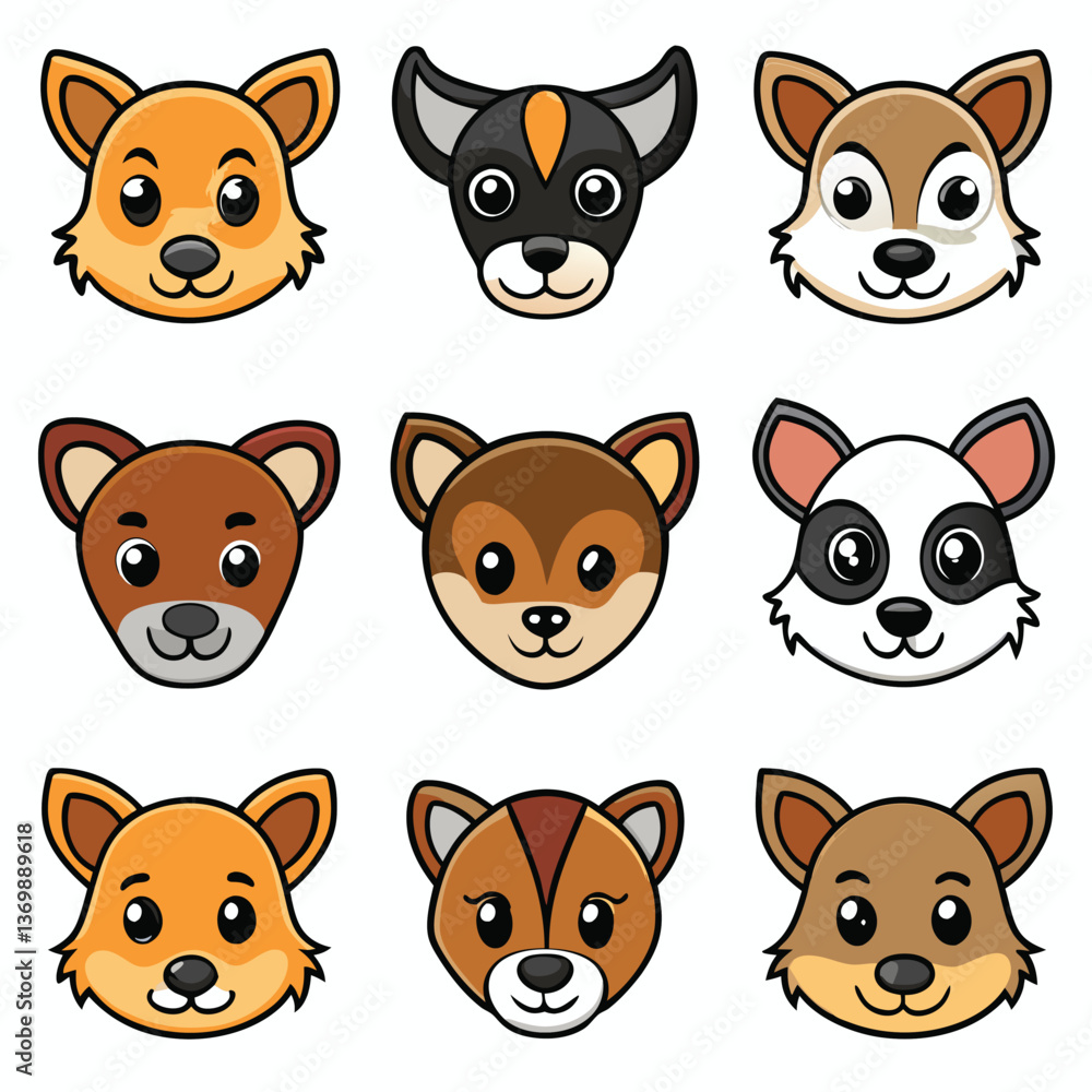 Fototapeta premium A diverse Vector set Illustrator Artwork Design