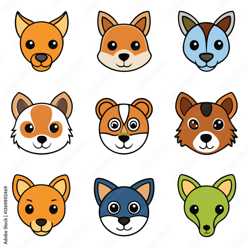 Fototapeta premium A diverse Vector set Illustrator Artwork Design
