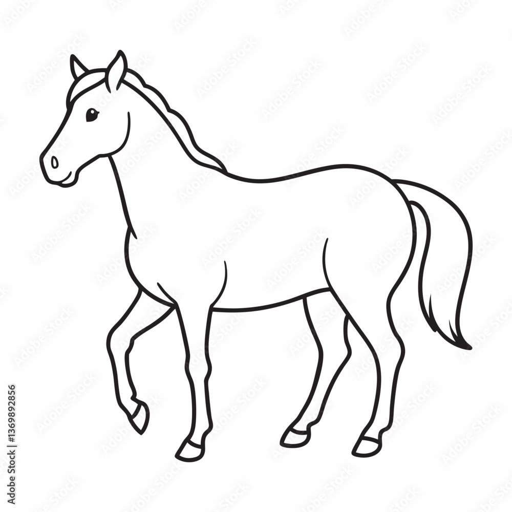 Horse vector and illustration. Horse vector and illustration.
