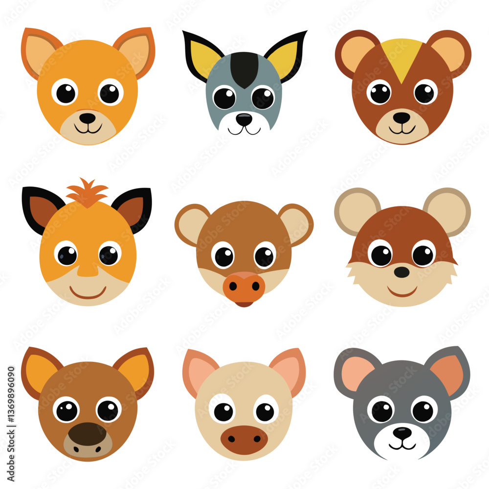 Fototapeta premium A diverse Vector set Illustrator Artwork Design