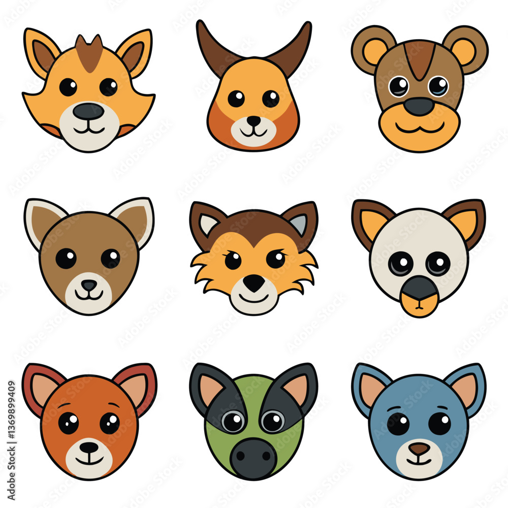 Fototapeta premium A diverse Vector set Illustrator Artwork Design