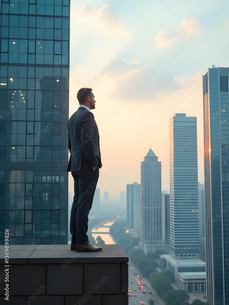 Fototapeta premium A Successful Leader Navigates Corporate Hierarchies While Applying Human Resource Management Concepts To Achieve Effective Leadership Results Slowly.
