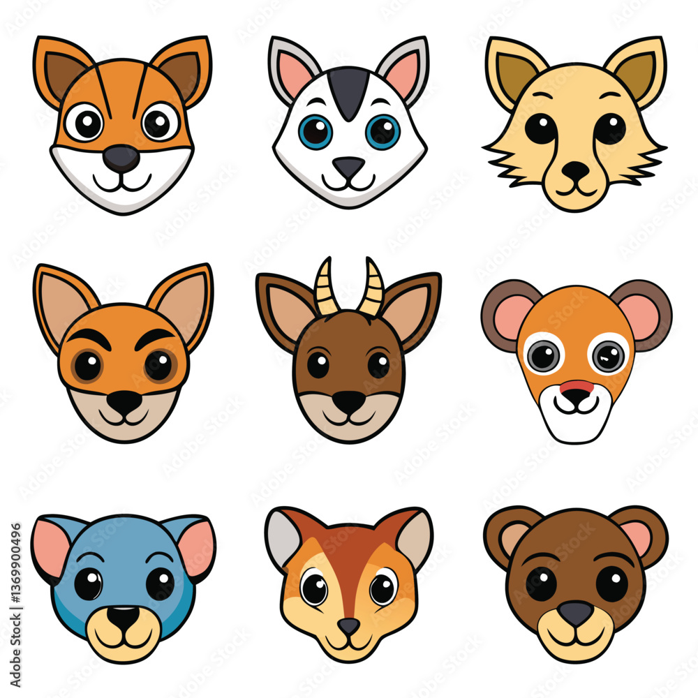 Fototapeta premium A diverse Vector set Illustrator Artwork Design