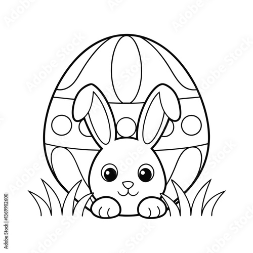 easter bunny with egg
