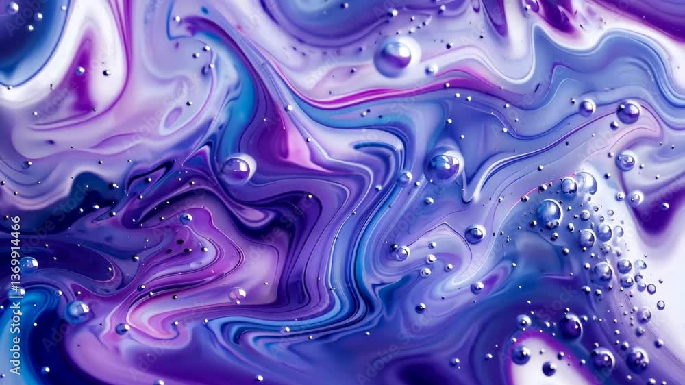 Swirling hues of purple and blue create an intricate abstract design filled with bubbles, showcasing vibrant colors blending together harmoniously. Swirling hues of purple and blue create an intricate abstract design filled with bubbles, showcasing vibrant colors blending together harmoniously.