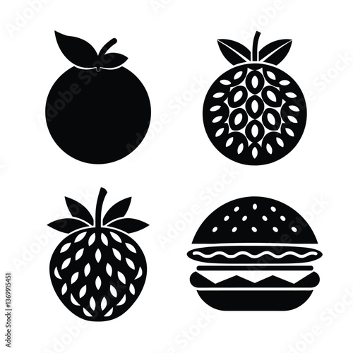 fruit icon set