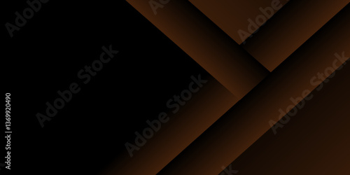 abstract backgrounds. Abstract brown, black metallic arrow direction with blank space design modern futuristic background. Vector template for use element cover, banner, wallpaper, presentation, 