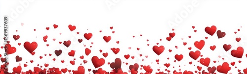 Falling Hearts Background Design