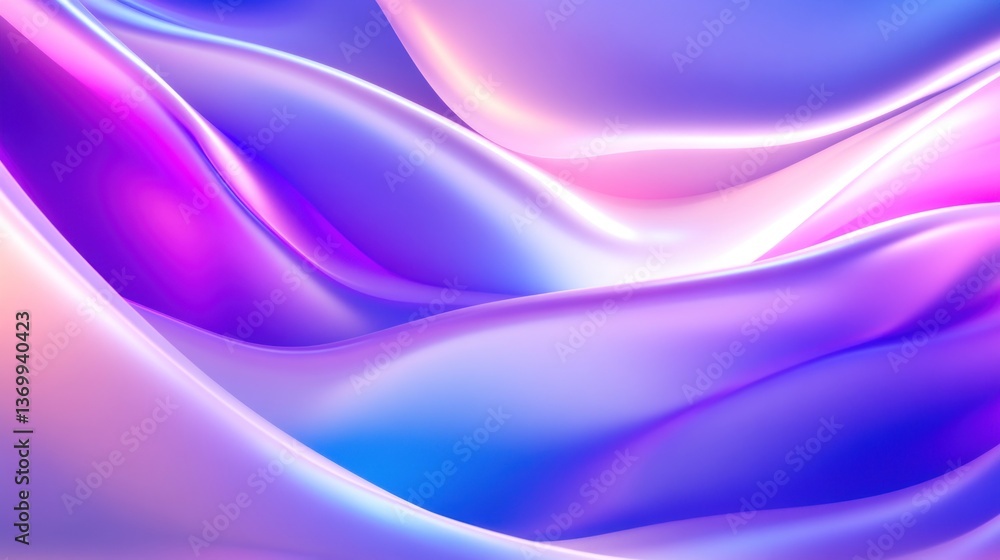 Obraz premium Abstract vibrant flowing fabric background design