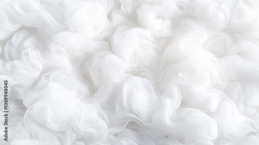 Fototapeta premium Soft White Fluffy Cloud Like Texture Background