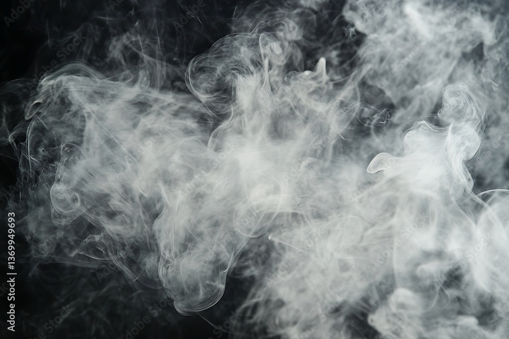 Ethereal Smoke Patterns on Dark Background Ethereal Smoke Patterns on Dark Background