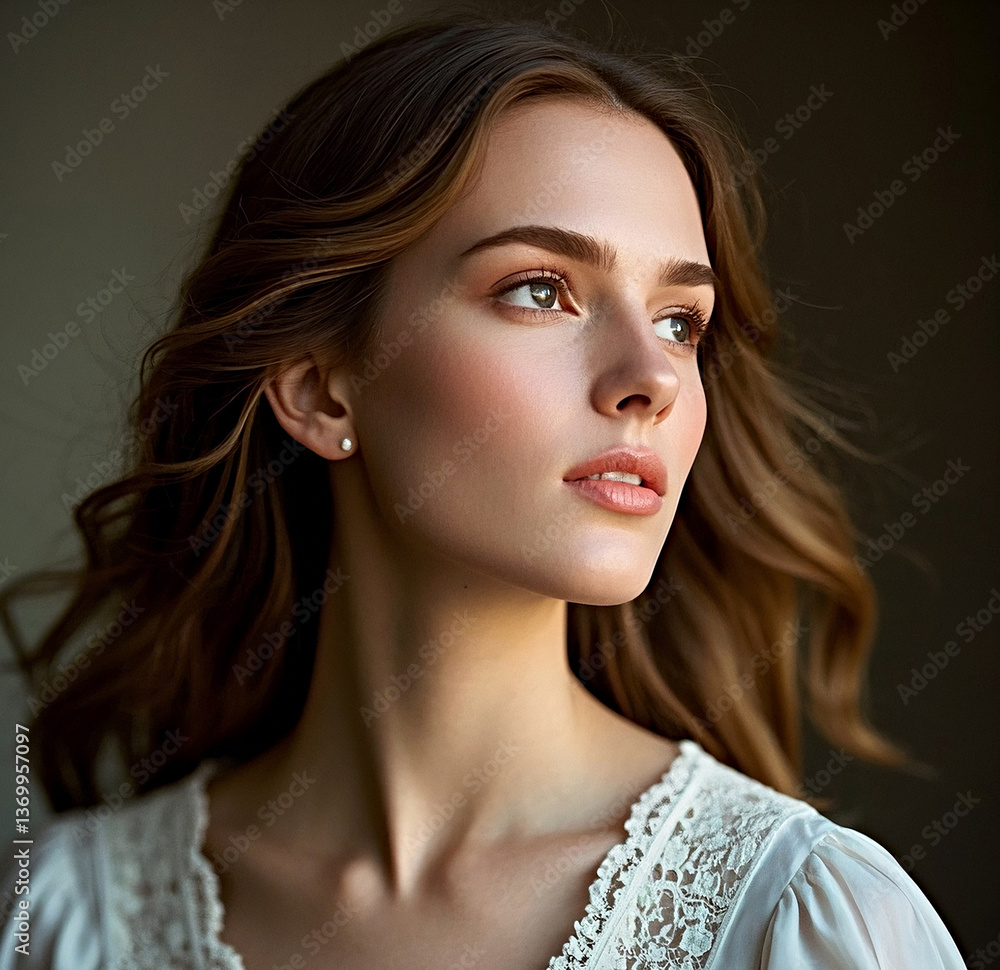 Naklejka premium Portrait of a woman.