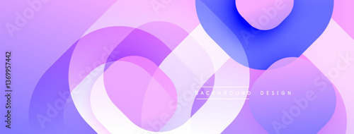 Abstract background with layered translucent gradient shapes