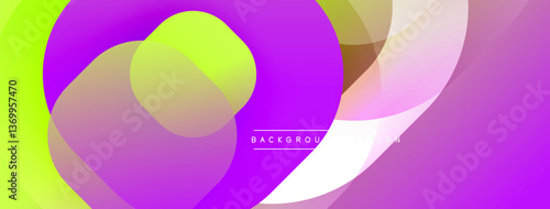 Abstract background with layered translucent gradient shapes