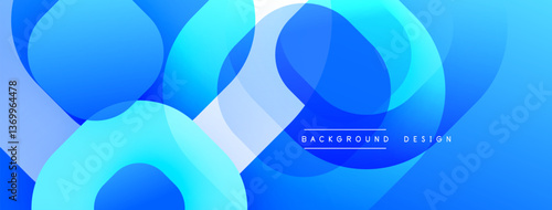 Abstract background with layered translucent gradient shapes