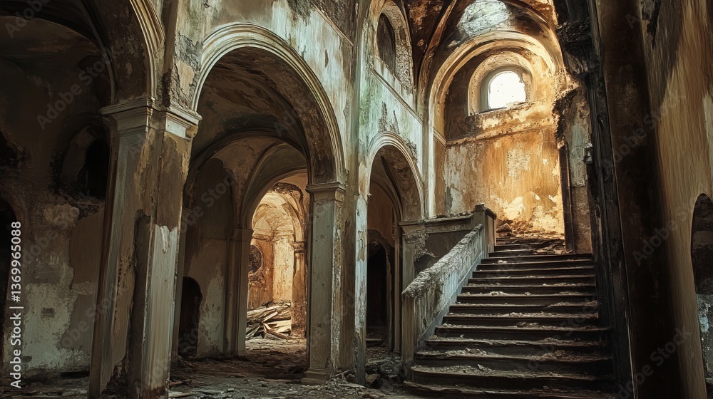 Obraz premium Lost Grandeur: Architectural Ruins