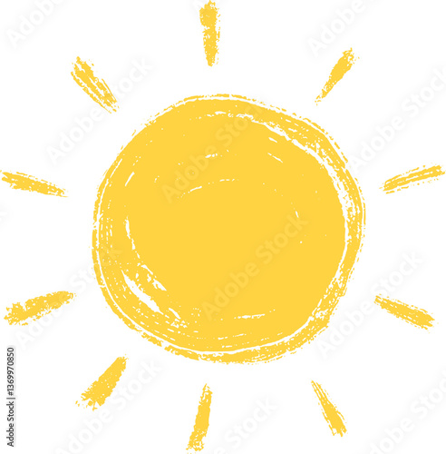 Summer Sun Brush Paint