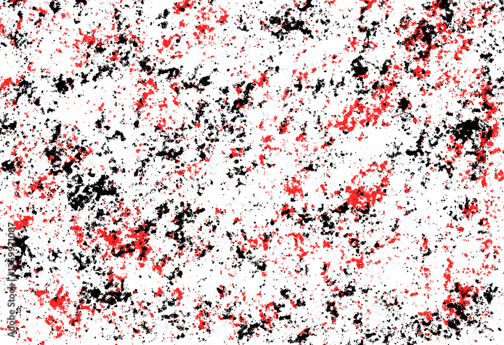 Fototapeta premium Abstract grunge black and red distressed texture background, Isolated on transparent background, PNG