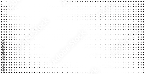 Halftone wavy dot pattern. Abstract spotted grunge template.