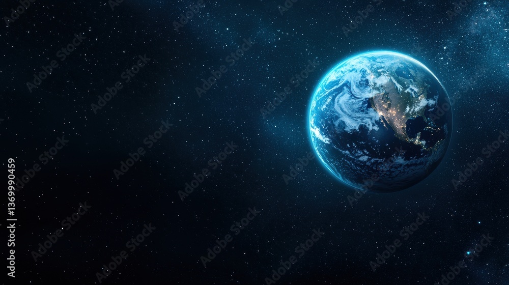 Planet A breathtaking view of Earth from space, highlighting the beauty of the planet. Planet A breathtaking view of Earth from space, highlighting the beauty of the planet.