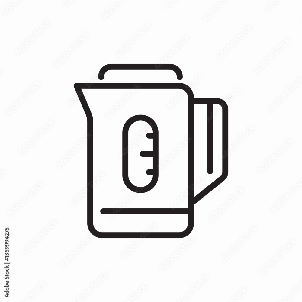 Electric kettle water boiler icon vector sign Electric kettle water boiler icon vector sign
