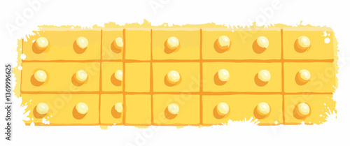 Bright tactile pavement tiles for visually impaired guidance, accessibility