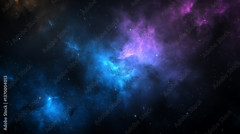 Space background with colorful nebula clouds and stars for science and astronomy concepts Space background with colorful nebula clouds and stars for science and astronomy concepts