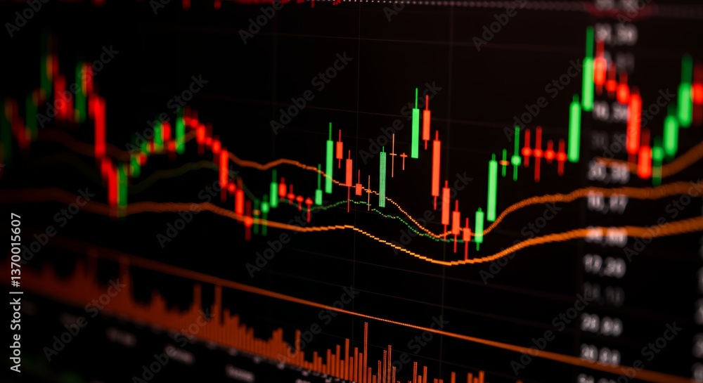 Stock Market Data Chart Showing Price Trends Stock Market Data Chart Showing Price Trends