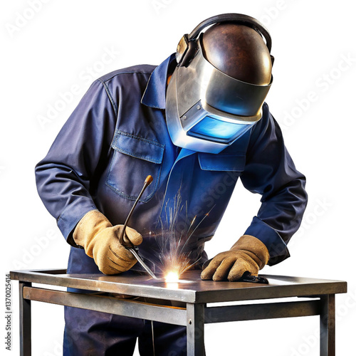 welder working in the factory
