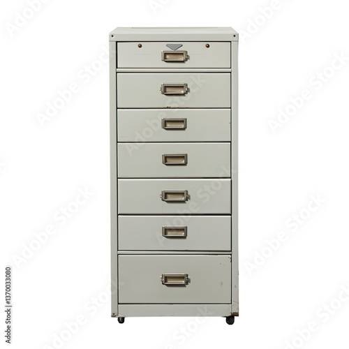 Filing cabinet white background