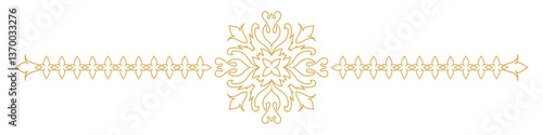 Vintage ornamental divider border design.