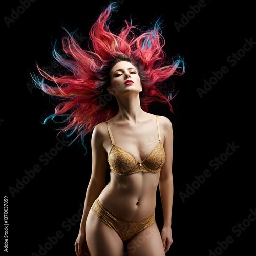Ein sinnliches Bild von einer Frau in einer sexy Pose