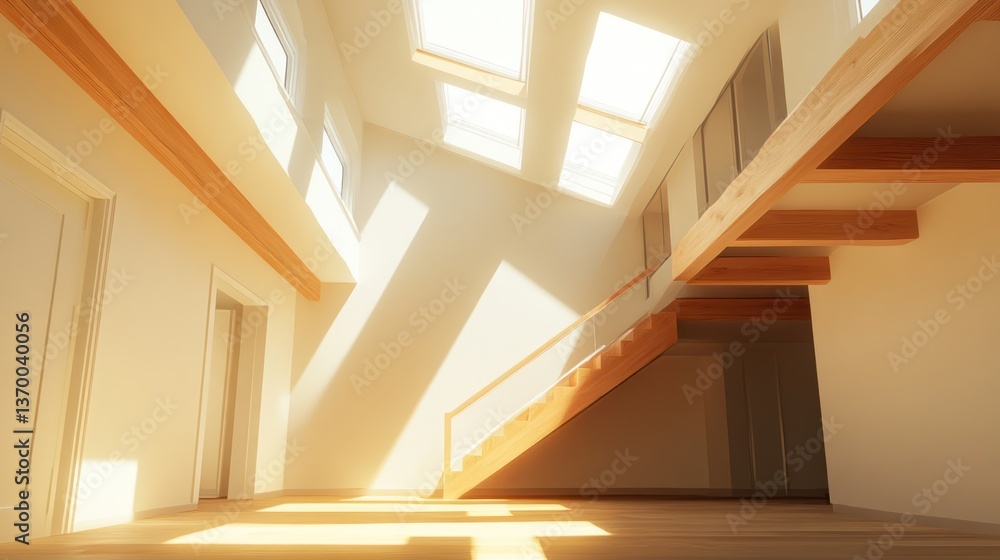 Fototapeta premium Sunny, modern interior design