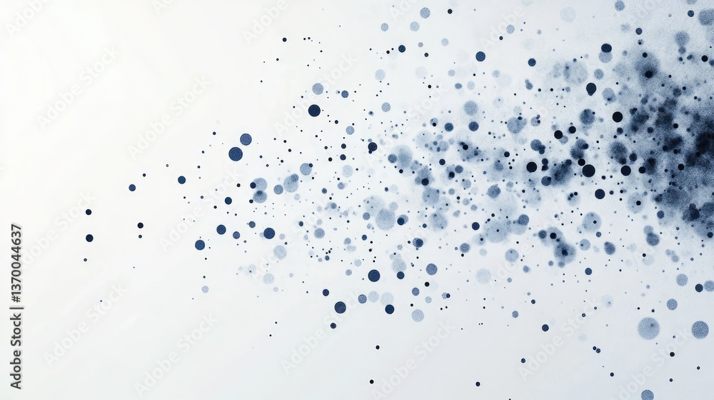 Abstract blue and gray dots scattered on a light background creating an artistic texture and modern design element for digital art. Abstract blue and gray dots scattered on a light background creating an artistic texture and modern design element for digital art.