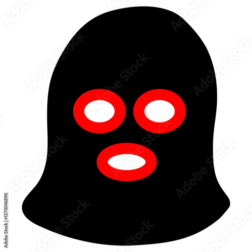 泥棒のシルエットベクターピクトグラム