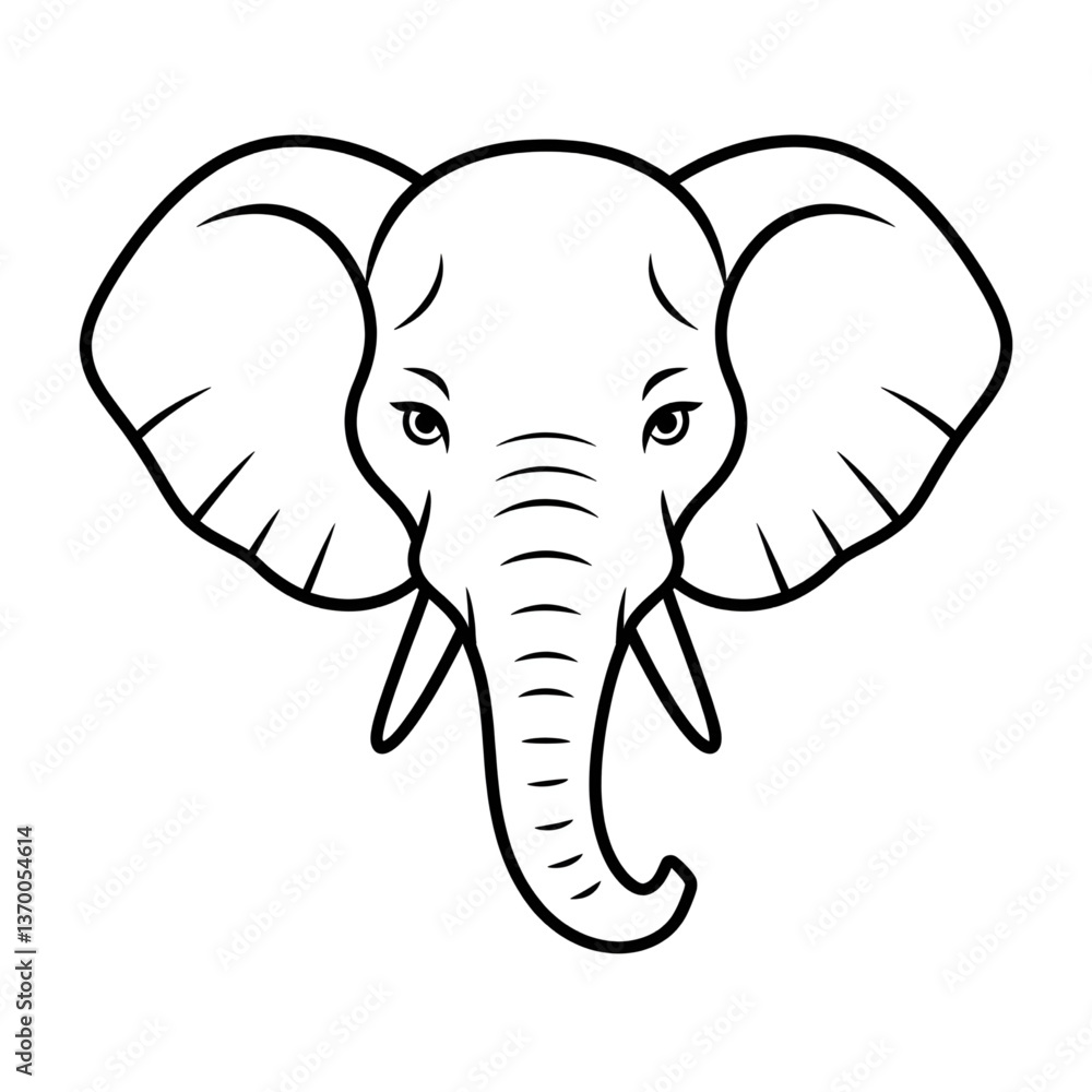Fototapeta premium elephant vector illustration