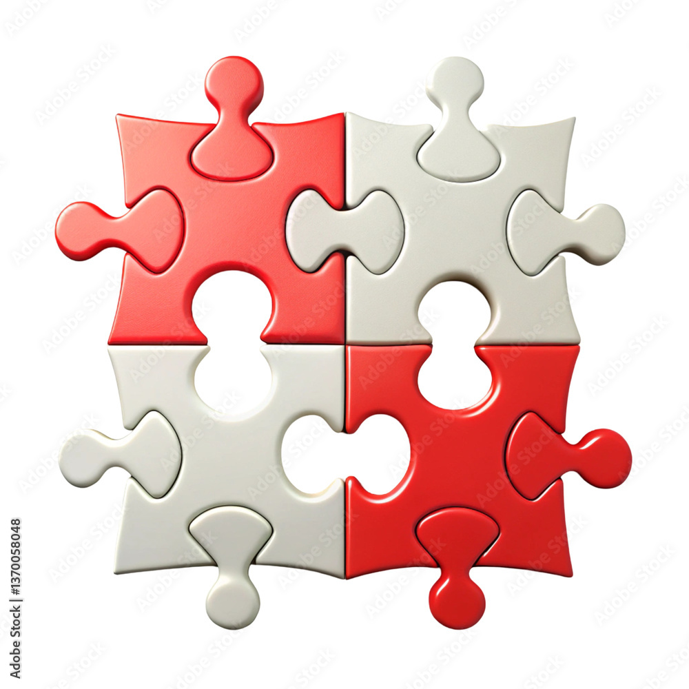 3D puzzle pieces isolated on transparent background
3D puzzle pieces isolated on transparent background