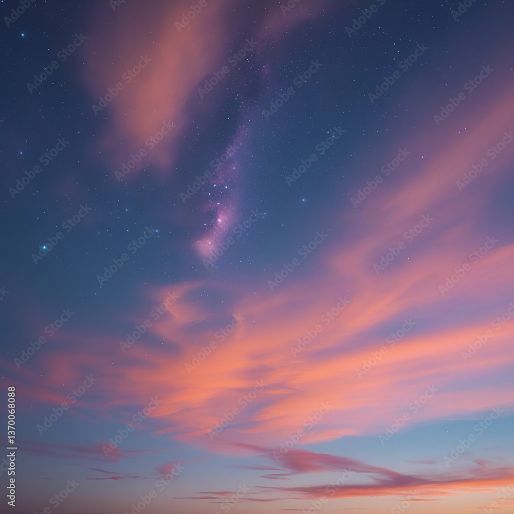 Naklejka premium sunset in the clouds