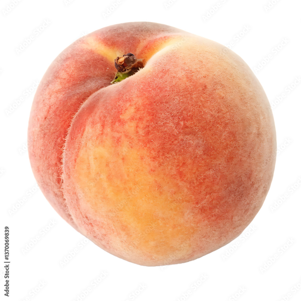 Peach isolated Peach isolated