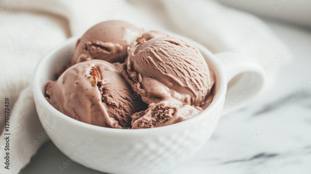 Delicious Mocha Almond Fudge Ice Cream Scoops Delicious Mocha Almond Fudge Ice Cream Scoops
