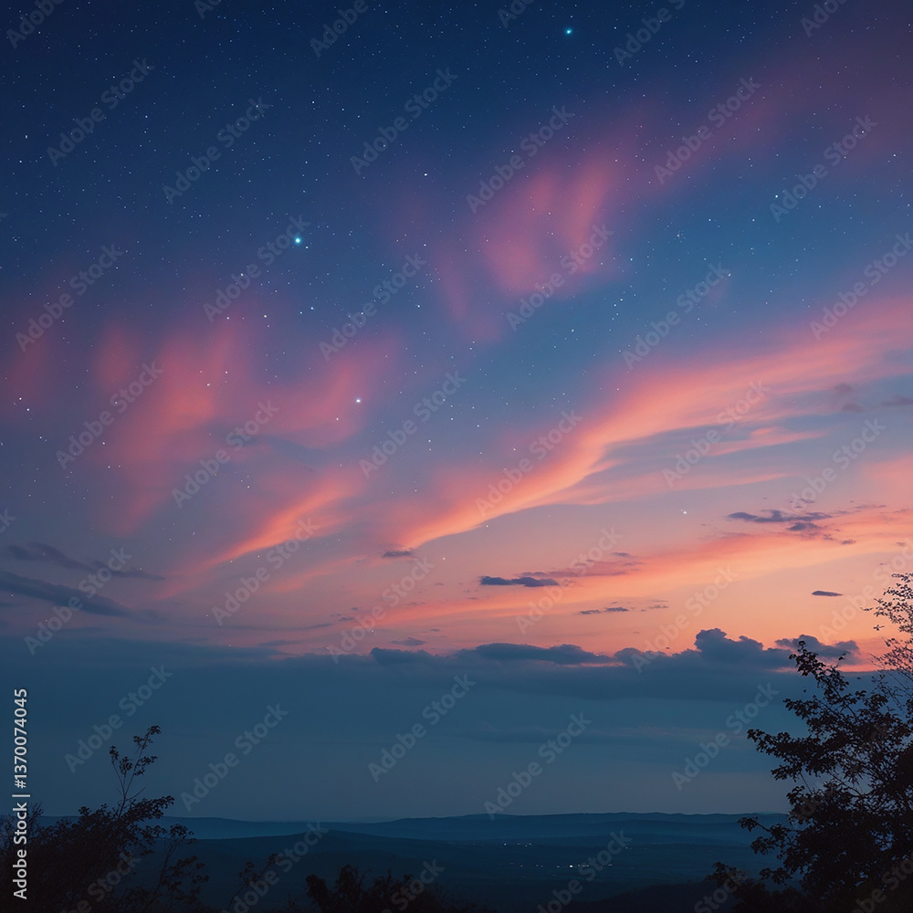 Fototapeta premium sunset in the mountains